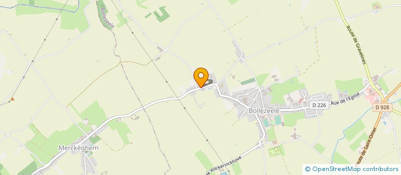 localisation de l'entreprise ASS DES PARENTS ET AMIS DE L ECOLE  BOLLEZEELE