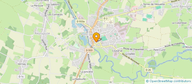 localisation de l'entreprise ASS DES PAROISSES CANTON DE PONT DE VAUX  PONT-DE-VAUX