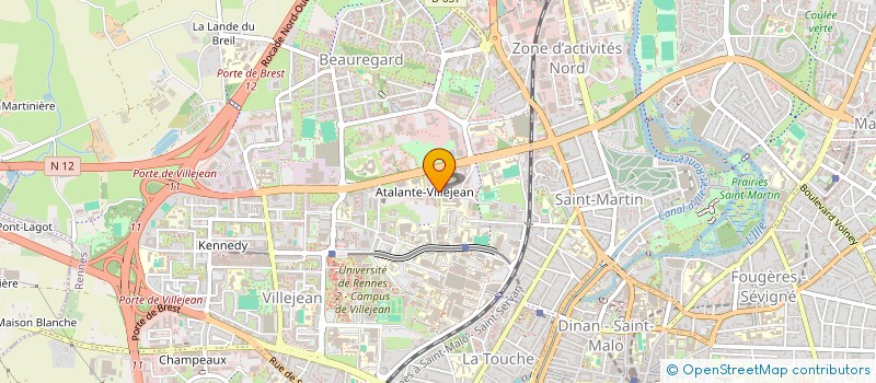 localisation de l'entreprise ASS DES PATHOLOGISTES DE L'OUEST  RENNES