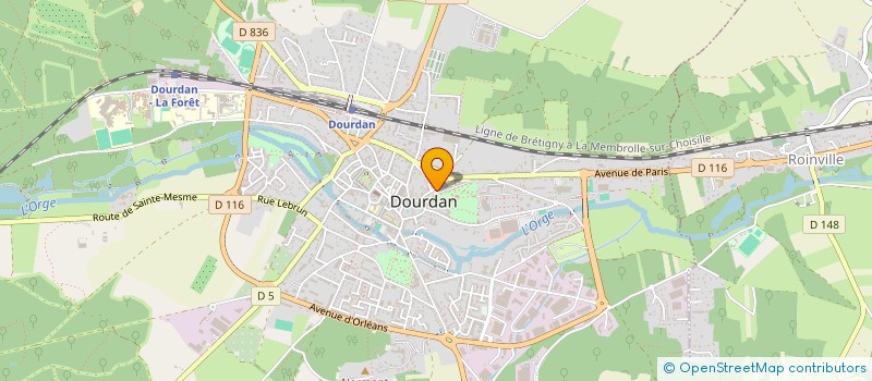 localisation de l'entreprise ASS DES PECHEURS A LA LIGNE DE DOURDAN  DOURDAN