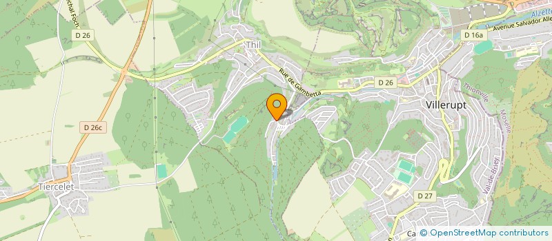 localisation de l'entreprise ASS DES PECHEURS DE LA VALLEE ALZETTE  THIL