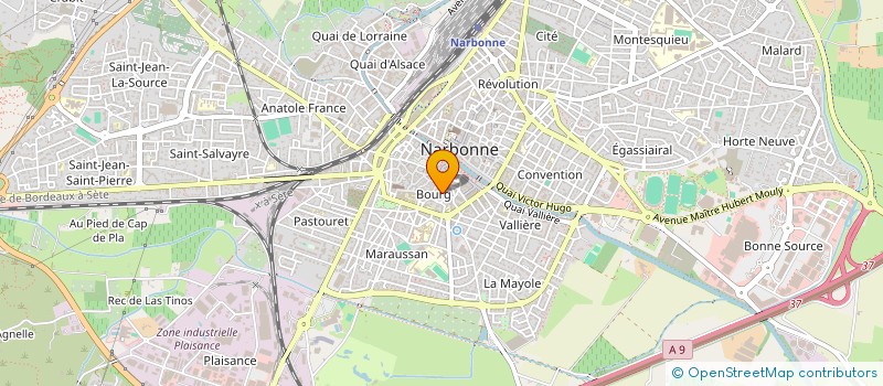 localisation de l'entreprise ASS DES PENITENTS BLANCS  NARBONNE