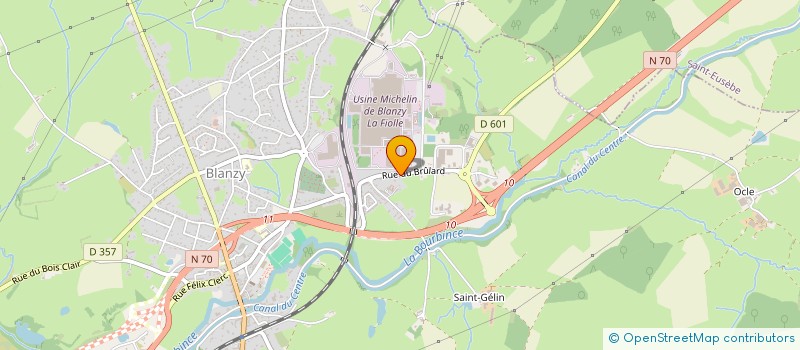 localisation de l'entreprise ASS DES PERSONNELS DU VERNOY  BLANZY