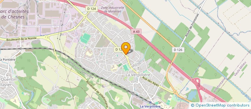 localisation de l'entreprise ASS DES PILOTES ACROBATES AUTO MOTOS à LA VERPILLIERE