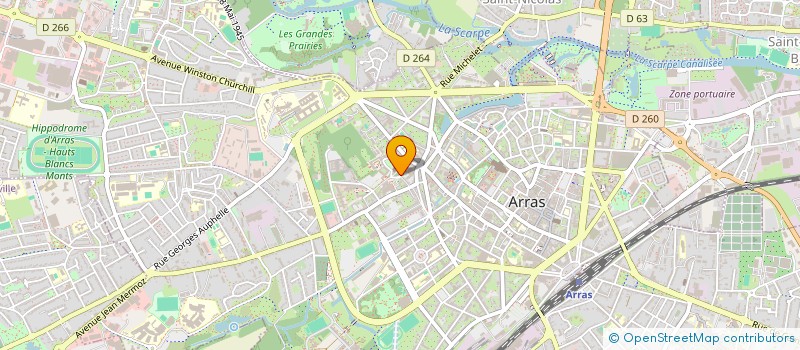 localisation de l'entreprise ASS DES PRATICIENS CLINIQUE BON SECOURS à ARRAS