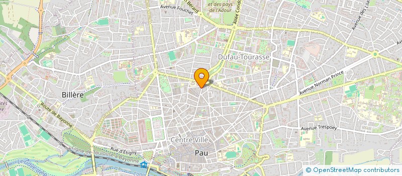 localisation de l'entreprise ASS DES PRATICIENS CLINQUE LARRIEU à PAU