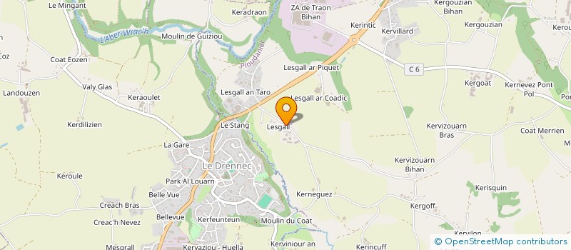 localisation de l'entreprise ASS DES PRODUCTEURS CELTILAIT à PLOUDANIEL