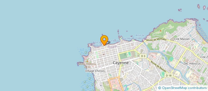 localisation de l'entreprise ASS DES PROFESSIONELS DE LA FORMATION  CAYENNE