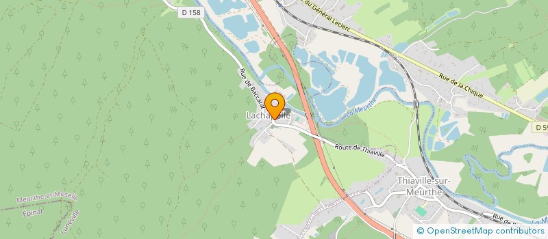 localisation de l'entreprise ASS DES PROPRIETAIRES FORESTIERS  THIAVILLE-SUR-MEURTHE