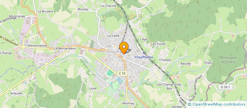localisation de l'entreprise ASS DES QUATRE CANTONS DU BRIONNAIS  CHAUFFAILLES