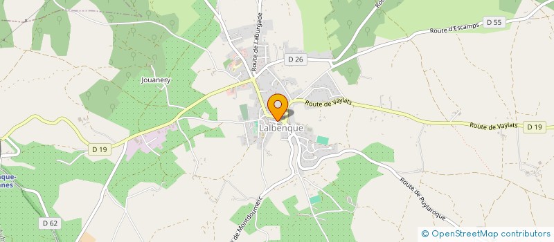 localisation de l'entreprise ASS DES RAIDS EQUESTRES DES TRUFFIERES  LALBENQUE