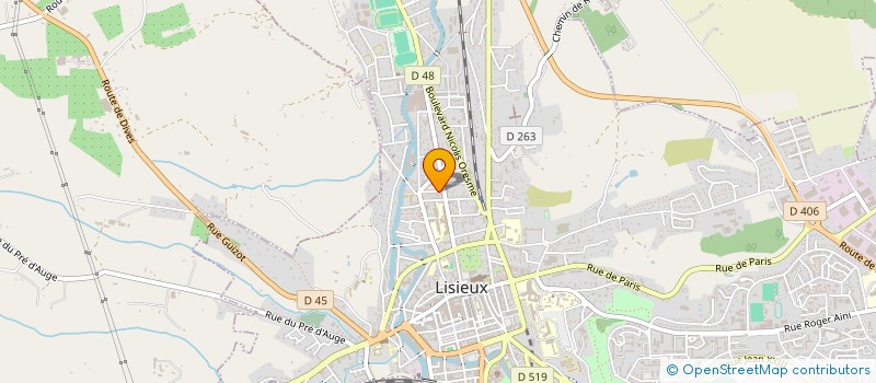 localisation de l'entreprise ASS DES RANDONNEURS DU PAYS D AUGE  LISIEUX