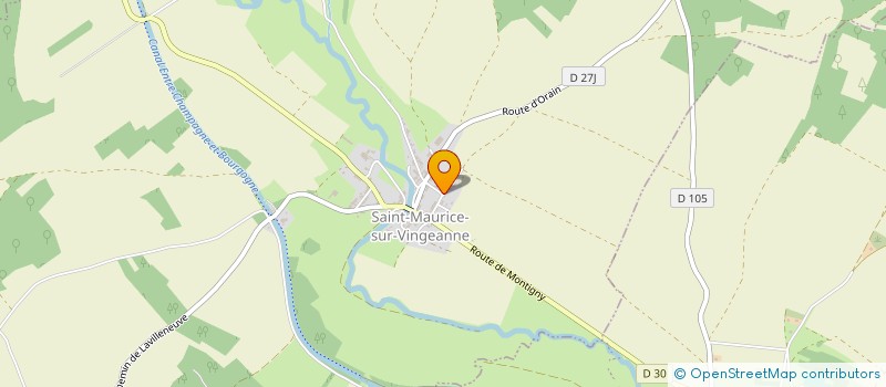 localisation de l'entreprise ASS DES RECOLT FRUITS VIGNER BOUILL CRU COTE D OR  SAINT-MAURICE-SUR-VINGEANNE