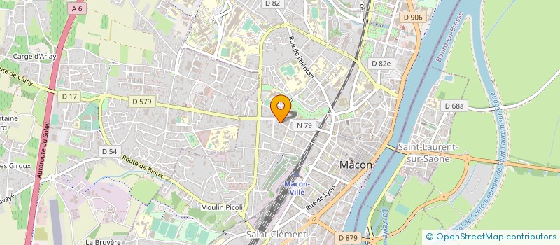 localisation de l'entreprise ASS DES REGATES MACONNAISES à MACON