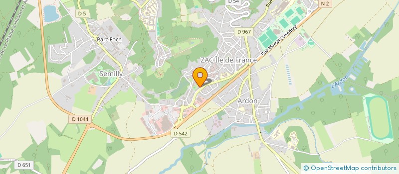 localisation de l'entreprise ASS DES RESID DU VILLAGE ILE DE FRANCE à LAON