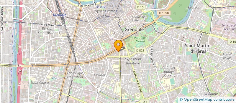 localisation de l'entreprise ASS DES RESIDENTES DU HOME DES ETUDIANTE  GRENOBLE