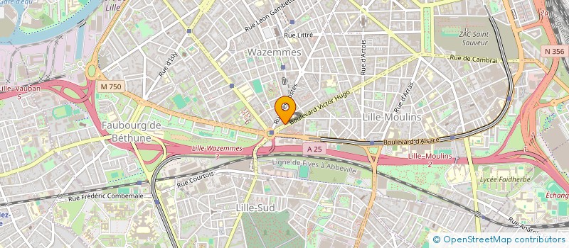 localisation de l'entreprise ASS DES RESSORTISSANTS DE PITA DU NORD PAS DE CALAIS à LILLE