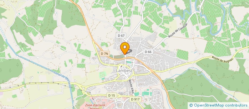 localisation de l'entreprise ASS DES RETRAITES LAMBESCAINS HABITUES DE BERTOGLIO  LAMBESC