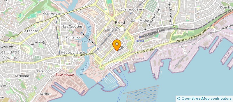 localisation de l'entreprise ASS DES RHUMATOLOGUES LIBERAUX DU FINISTERE à BREST