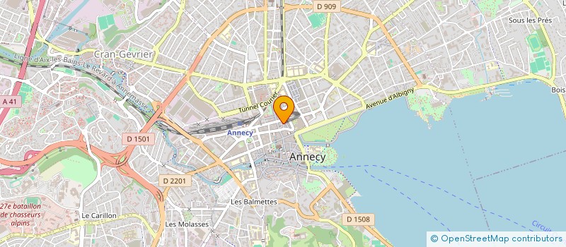 localisation de l'entreprise ASS DES RIVERAINS DU PRE CARRE  ANNECY