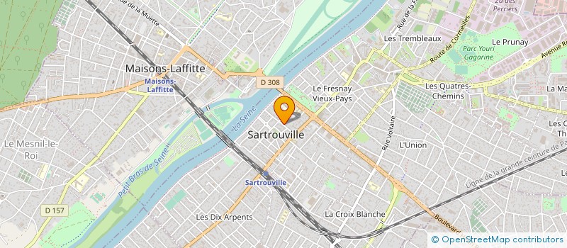 localisation de l'entreprise ASS DES RIVERAINS DU QUARTIER DE LA MAIRIE à SARTROUVILLE