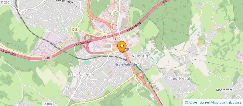 localisation de l'entreprise ASS DES RIVERAINS INDUSTRIELS DU DOUBS à ECOLE-VALENTIN