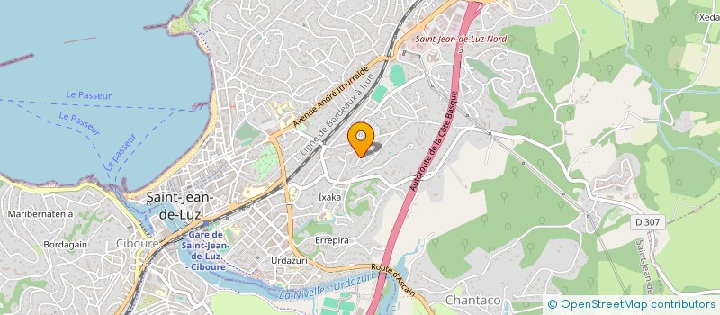 localisation de l'entreprise ASS DES RUSSISANTS DE LA COTE BASQUE*  SAINT-JEAN-DE-LUZ
