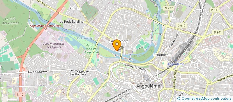 localisation de l'entreprise ASS DES SOURDS DE LA CHARENTE à ANGOULEME