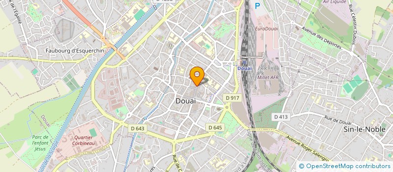 localisation de l'entreprise ASS DES SPORTS DE L EAU  DOUAI