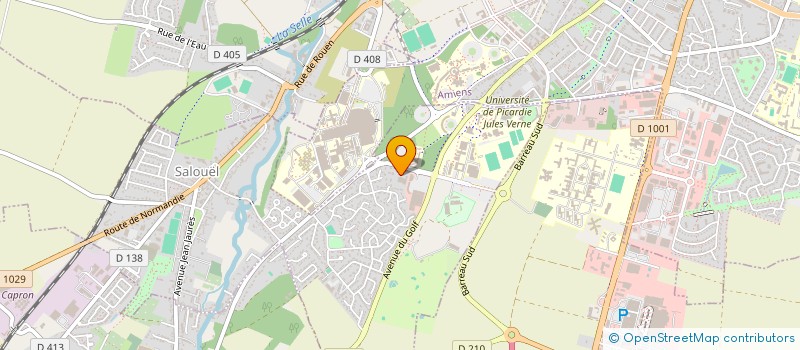 localisation de l'entreprise ASS DES SPORTS DE RAQUETTES DE PICARDIE à SALOUEL