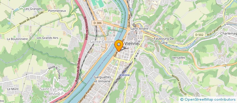 localisation de l'entreprise ASS DES TERRAINS CAMPING NORD ISERE à VIENNE