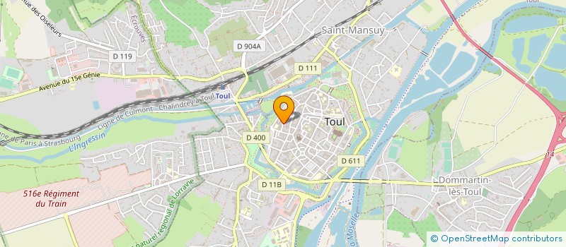 localisation de l'entreprise ASS DES TRAVAILLEURS TURCS DE TOUL  TOUL