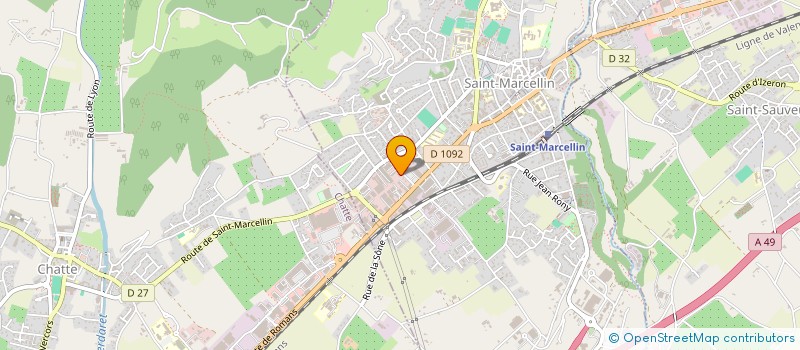 localisation de l'entreprise ASS DES TUNISIENS DE L ISERE  SAINT-MARCELLIN