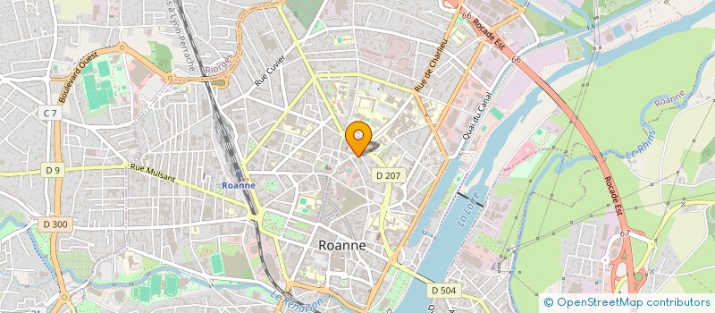 localisation de l'entreprise ASS DES USAGERS DE CENTRE JEUNESSE  ROANNE