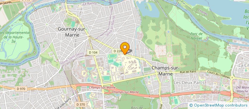 localisation de l'entreprise ASS DES USAGERS DE LA CANTINE CSTB à CHAMPS-SUR-MARNE