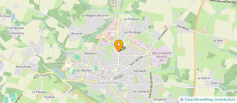 localisation de l'entreprise ASS DES USAGERS DE LA CANTINE EQUIP QUES à QUESTEMBERT