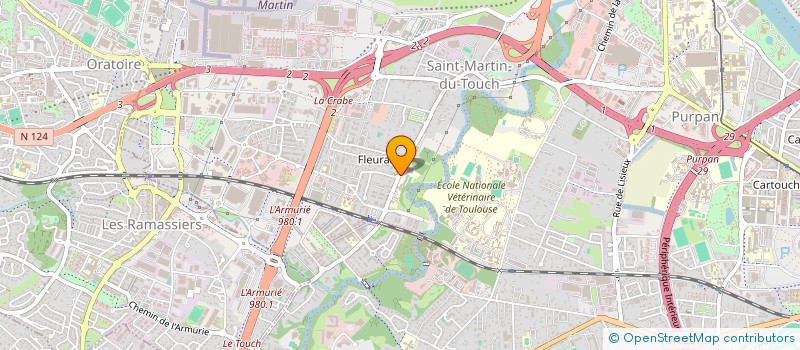 localisation de l'entreprise ASS DES USAGERS DE LA CANTINE INRA  TOULOUSE