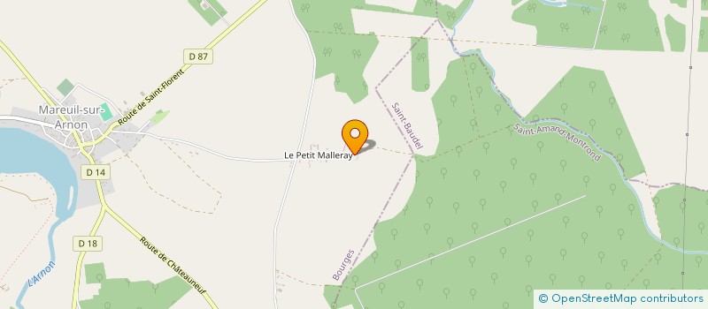 localisation de l'entreprise ASS DES USAGERS DU PETIT MALLERAY  MAREUIL-SUR-ARNON