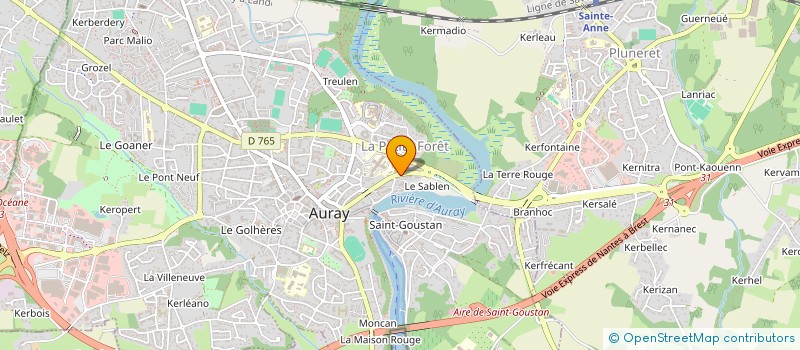 localisation de l'entreprise ASS DES USAGERS DU REFECTOIRE D'AURAY EQ à AURAY