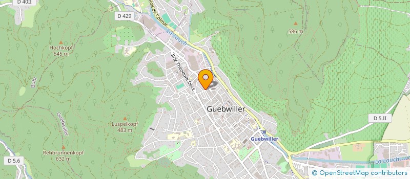 localisation de l'entreprise ASS DES USAGERS DU RESTAURANT ADMINISTR à GUEBWILLER