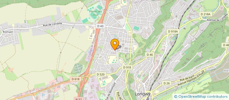 localisation de l'entreprise ASS DES UTILISATEURS DU CENTRE SOCIAL DE LONGWY à LONGWY