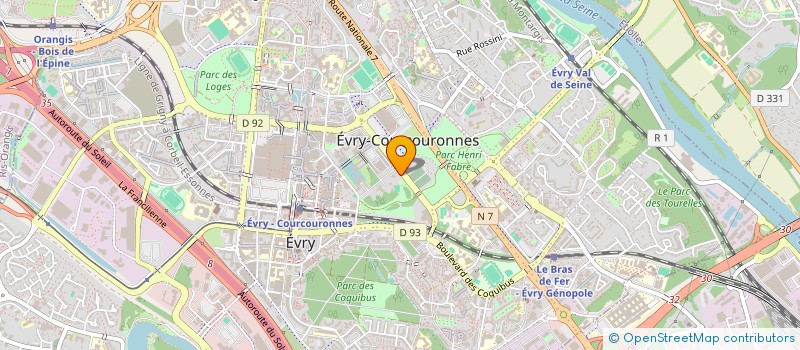 localisation de l'entreprise ASS DES UTILISATEURS RESTAU INTER ENTREP à EVRY-COURCOURONNES
