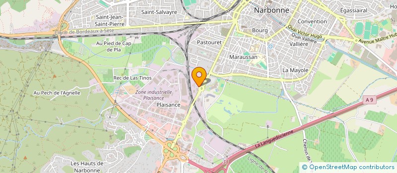 localisation de l'entreprise ASS DES VIGNERONS DU LITTORAL AUDOIS  NARBONNE
