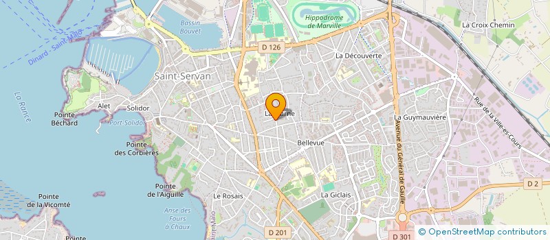 localisation de l'entreprise ASS DESCENDANTS CAPITAINES CORSAIRES  SAINT-MALO