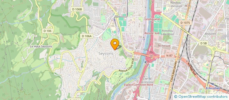 localisation de l'entreprise ASS  DESCENTE DE NUIT à SEYSSINS