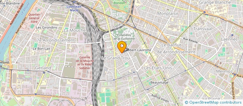 localisation de l'entreprise ASS DESTIN FARCEUR CIE DE THEATRE  LYON