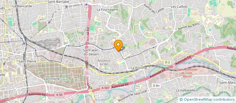 localisation de l'entreprise ASS DETENTE A LA GROGNARDE  MARSEILLE