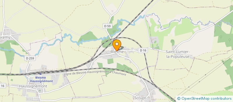 localisation de l'entreprise ASS DETENTE ET LOISIR BLESME ST LUMIER  BLESME