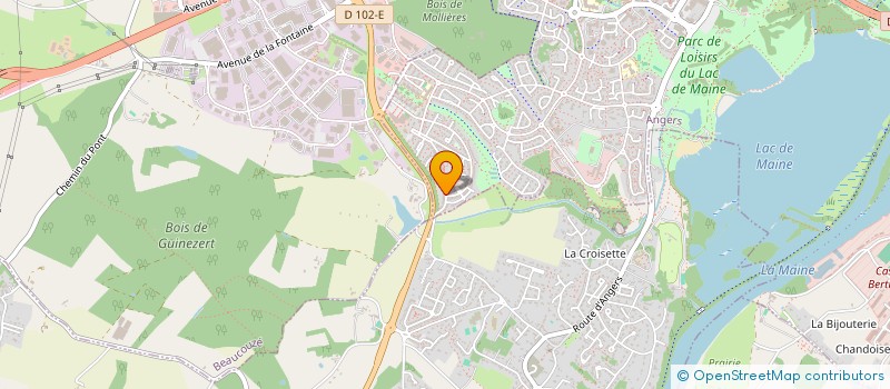 localisation de l'entreprise ASS  DEV AGRICOLE A INT REGION PAYS DE LOIRE à ANGERS