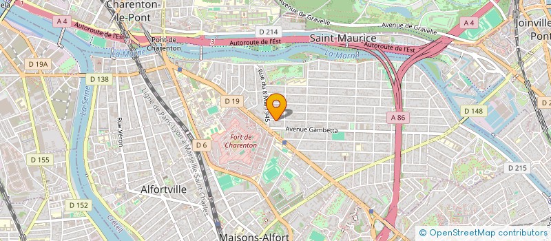 localisation de l'entreprise ASS DEV PROMO ART TRAD COREEN 'HAN ARTS'  MAISONS-ALFORT